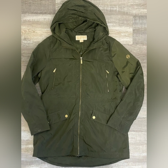 Michael Kors Jackets & Blazers - Michael Kors Hooded Anorak Olive Jacket Size XL